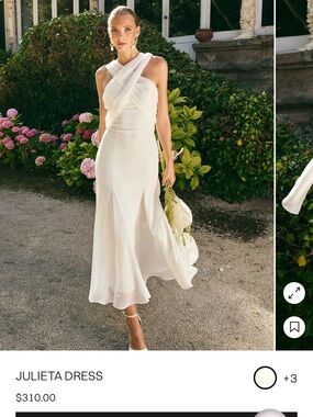 LADY PIPA Julieta Midi Dress — White Cross‑Strap Elegant Midi